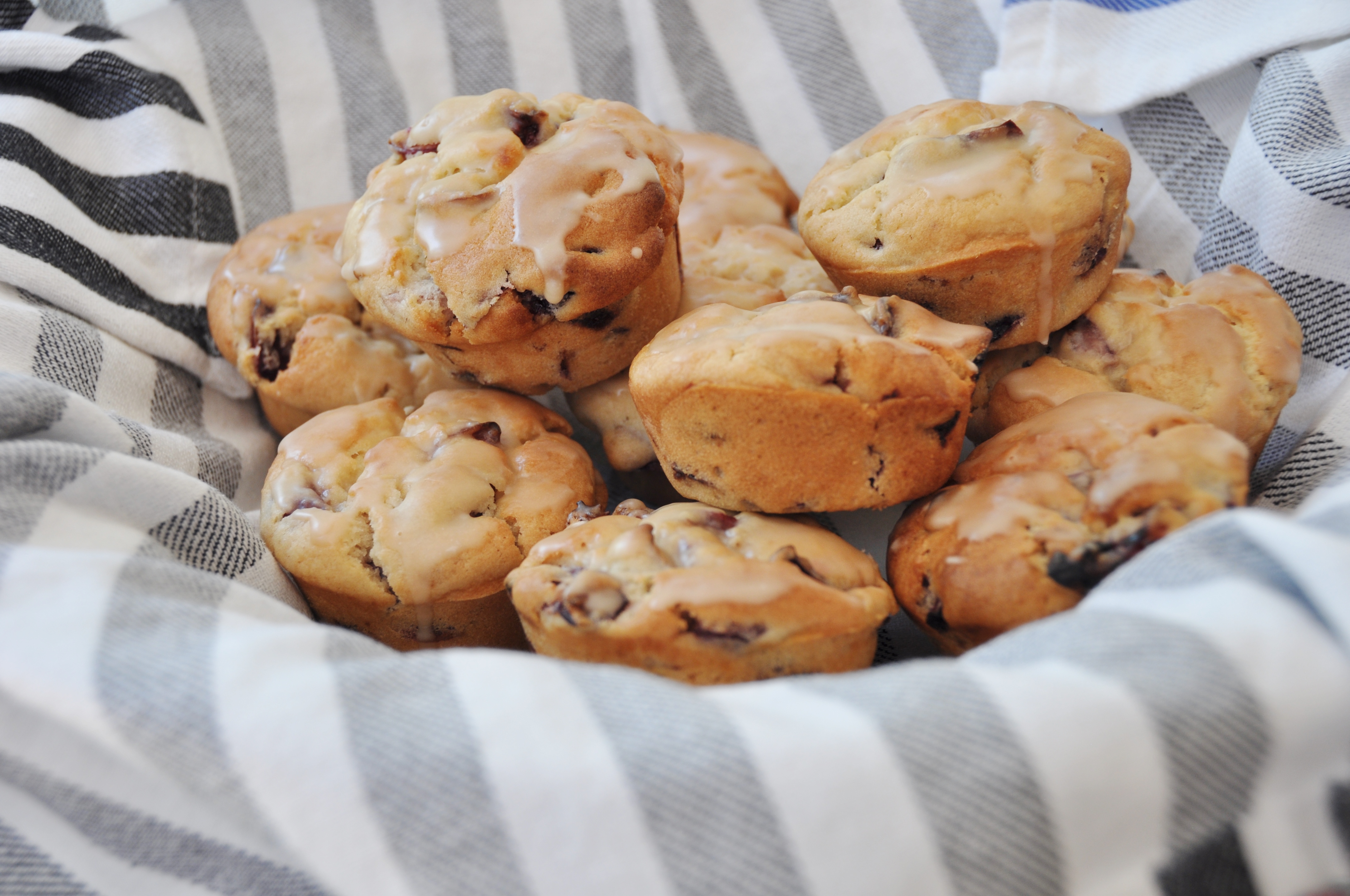 Vegan Cherry Vanilla Glazed Muffins Veganosity
