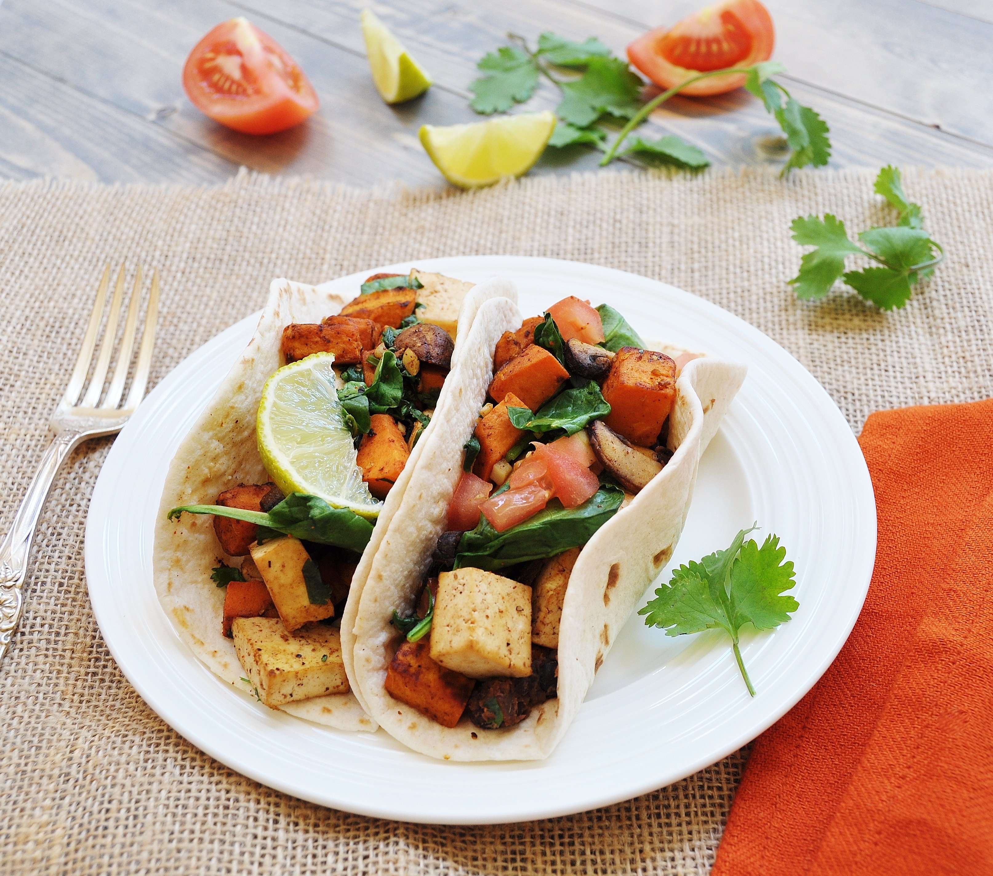 Sweet Potato and Tofu Breakfast Tacos Veganosity