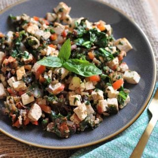 Mediterranean Tofu Scramble
