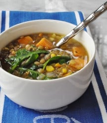 Sweet Potato, Kale, and Lentil Soup