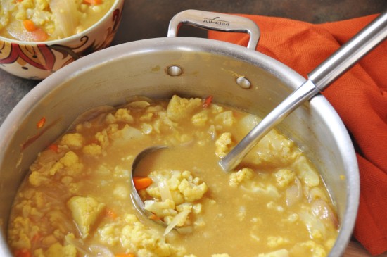 Indian Spice Cauliflower Soup