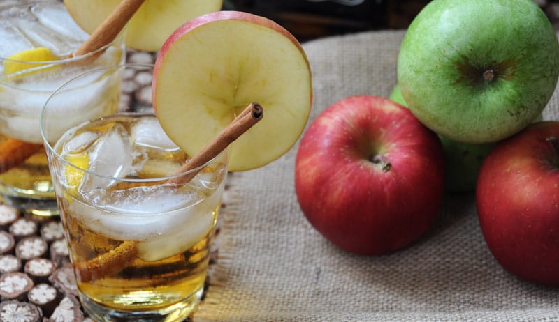 A refreshing blend of Jack Daniel's Whiskey and hard apple cider. The perfect fall cocktail recipe! www.veganosity.com