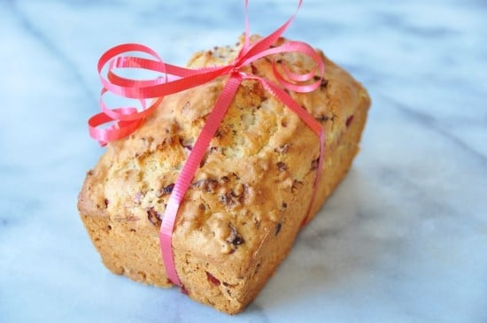 Vegan Cranberry Lemon Quick Bread