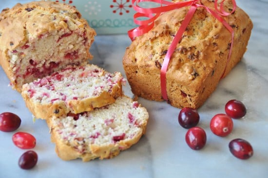 Vegan Cranberry Lemon Quick Bread