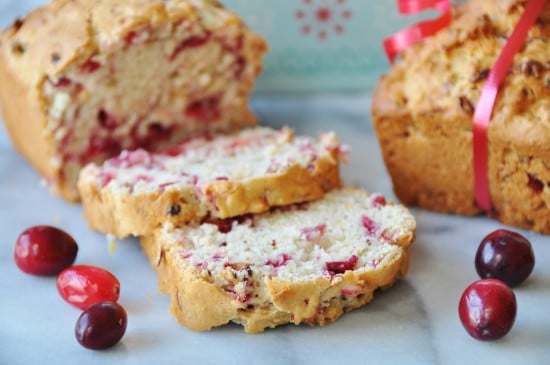 Vegan Cranberry Lemon Quick Bread