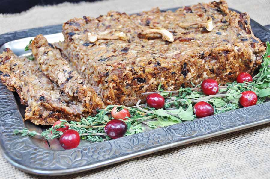 Vegan Walnut and Almond Loaf! This high protein, delicious nut loaf recipe is easy to make and the perfect centerpiece for your holiday dinner. My husband and kids love this and ask me to make it throughout the year. www.veganosity.com