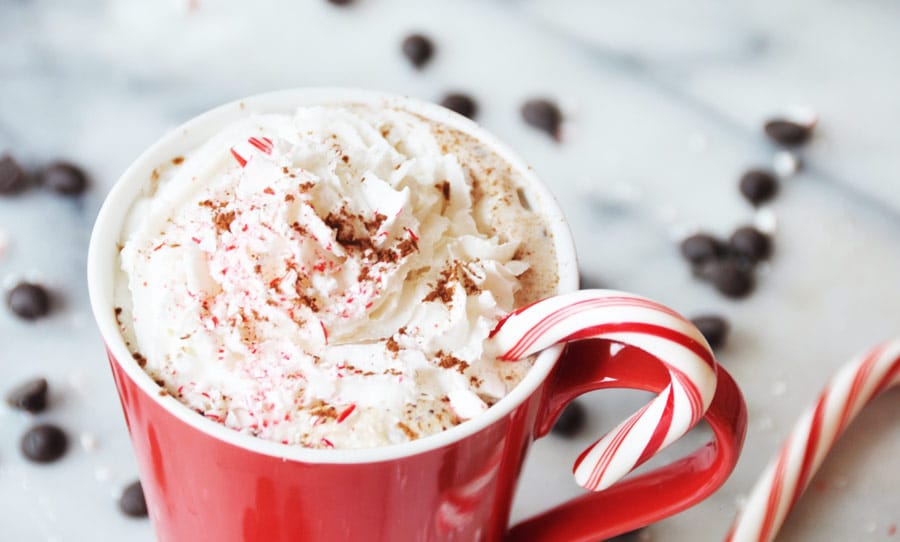 Vegan Peppermint Mocha! Make your own peppermint mocha at home. This recipe is easy and delicious. www.veganosity.com