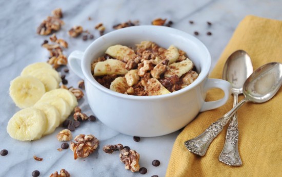 Vegan Chocolate Banana Bread Oatmeal