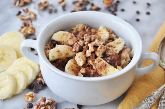Vegan Chocolate Banana Bread Oatmeal