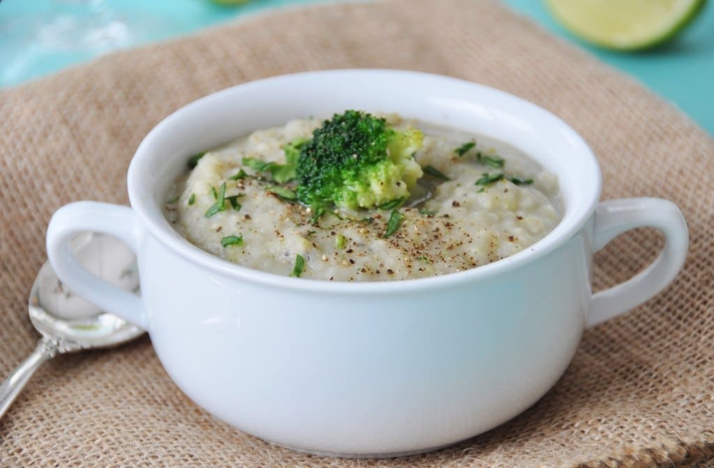 Vegan Cauliflower Potato and Broccoli Soup Veganosity
