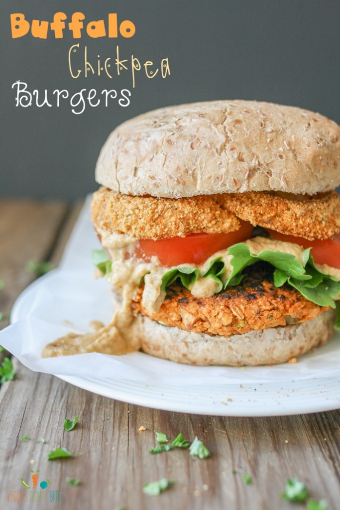 Buffalo Chickpea Burgers Veggies Don't Bite