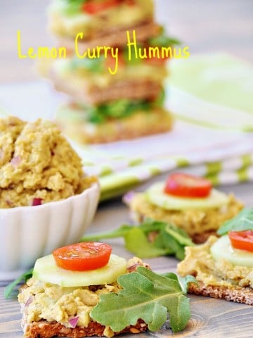 Lemon Curry Hummus