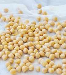 Removing Skins on Chickpeas