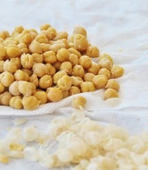 Removing Skins on Chickpeas