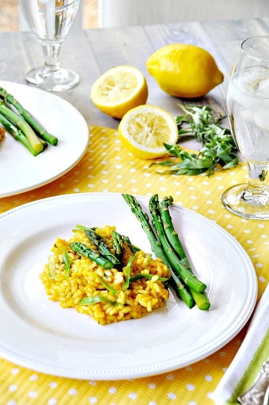 lemon and asparagus risotto 6