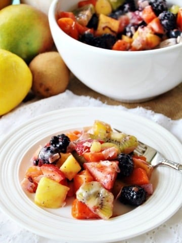 Healthy Vegan Ambrosia Fruit Salad