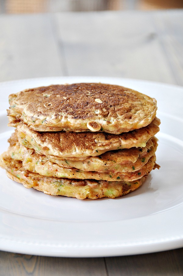 Vegan Savory Zucchini and Corn Pancakes