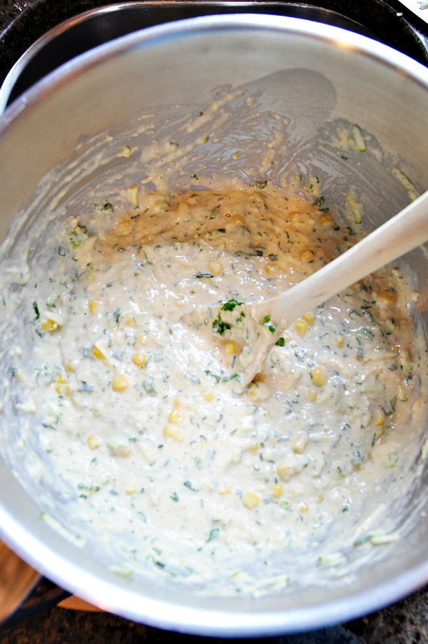 Zucchini and Corn Pancake Batter