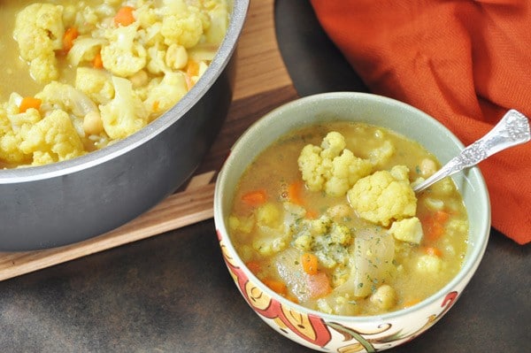 Indian Spice Cauliflower Soup