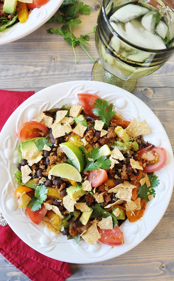 Easy Meatless Monday Taco Salad