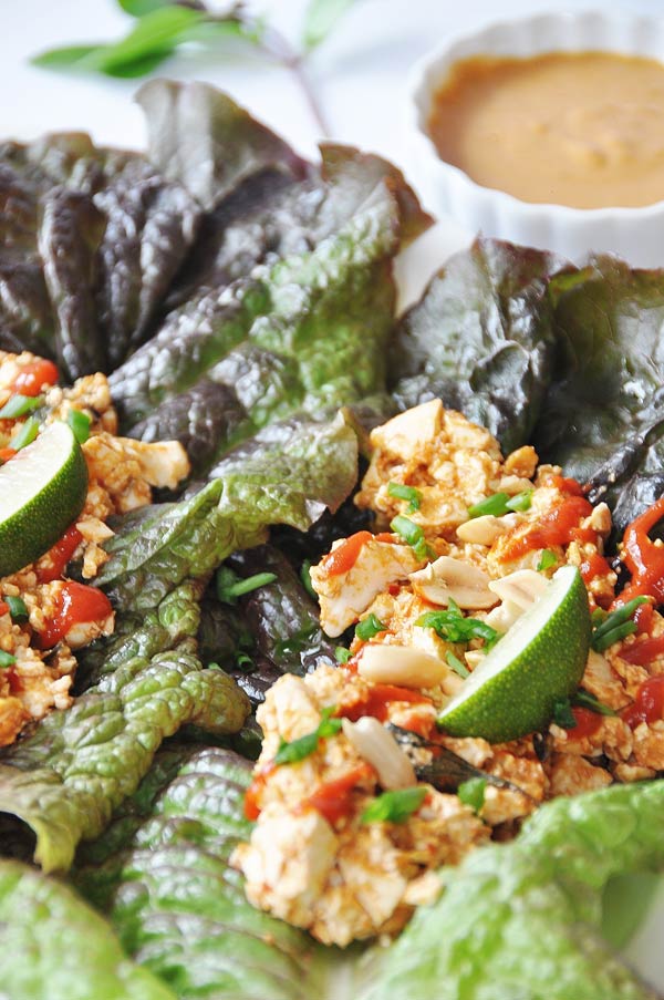 The Happy Herbivore's "Cheater" Tofu Lettuce Wraps