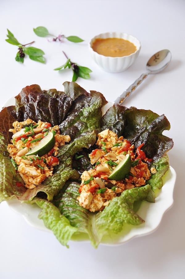 The Happy Herbivore's "Cheater" Tofu Lettuce Wraps