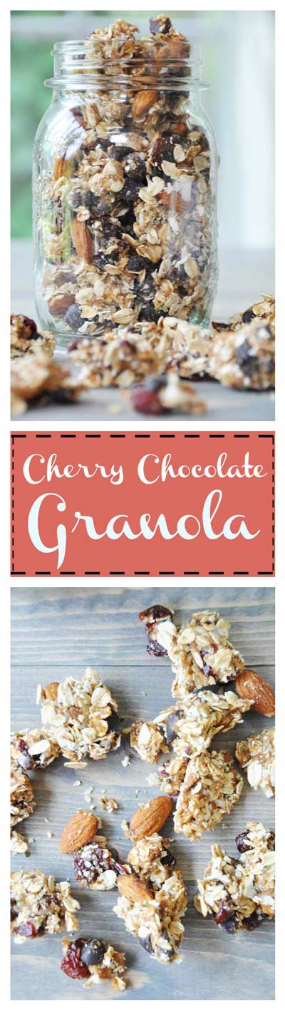 No Bake Cherry Chocolate Granola