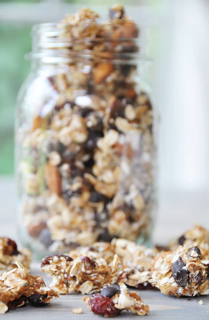 No Bake Cherry Chocolate Granola