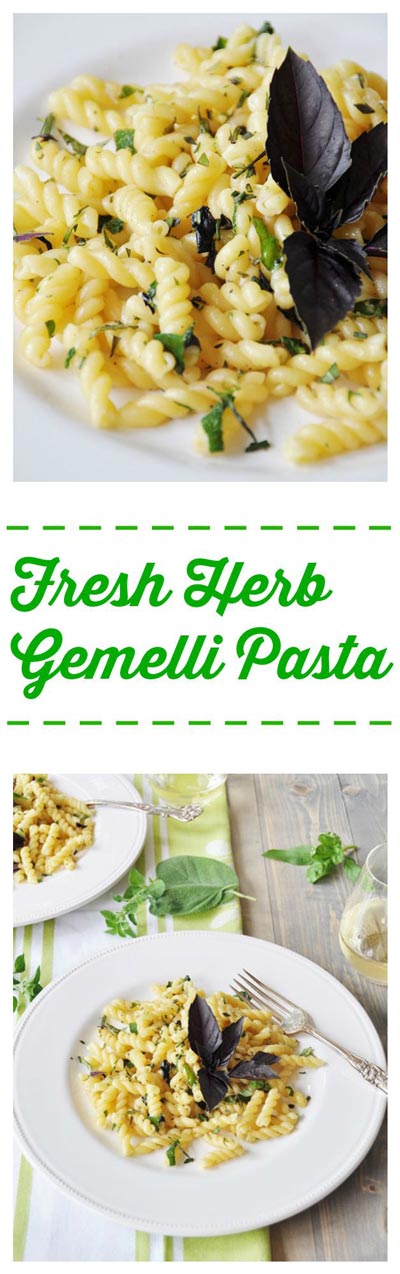 Fresh Herb Gemelli Pasta