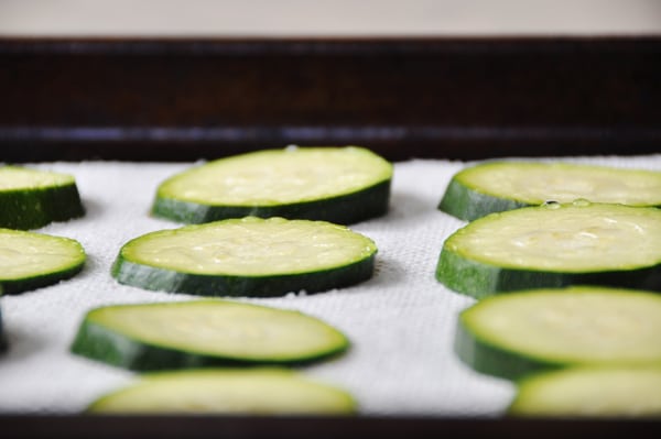 Zucchini purging water