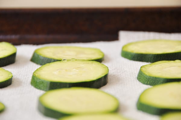 Zucchini purging water