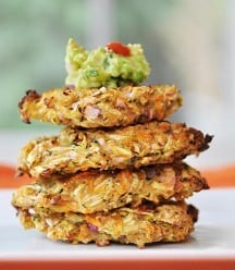 Vegan Oil-Free Zucchini & Carrot Fritters