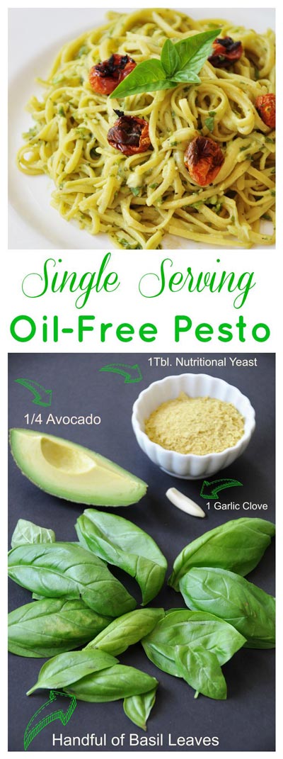 Single Serving Oil-Free Pesto