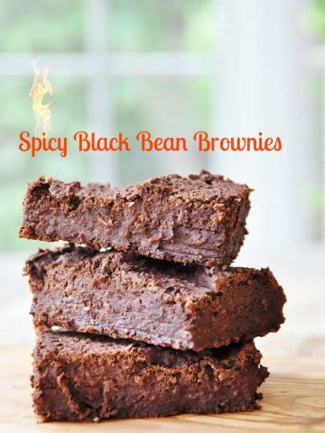 Spicy Vegan Black Bean Brownies