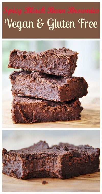 Spicy Vegan Black Bean Brownies