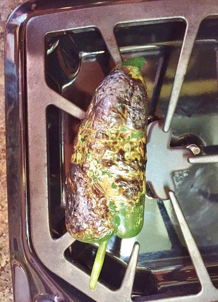 How to Roast a Poblano Chili Pepper