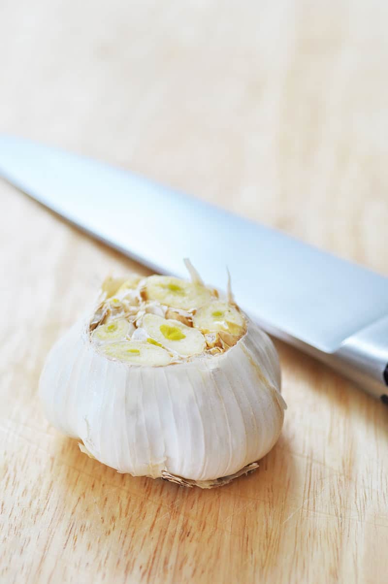 Simple and Easy Oil-Free Roasted Garlic! This is so easy even the most timid cook can make it. Oil-free recipe to make it even healthier. www.veganosity.com