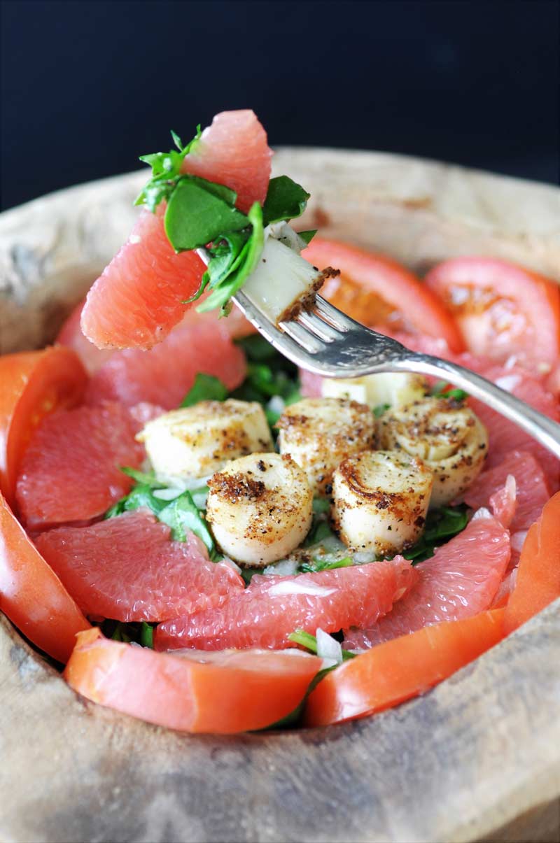 Vegan "Scallop" Salad with Lemon Horseradish Dressing for Two Veganosity