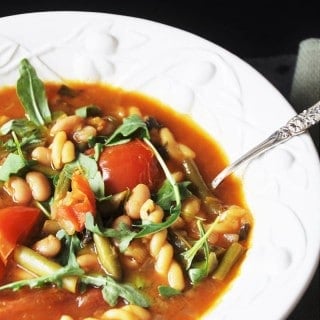 Minestrone Soup with Arugula