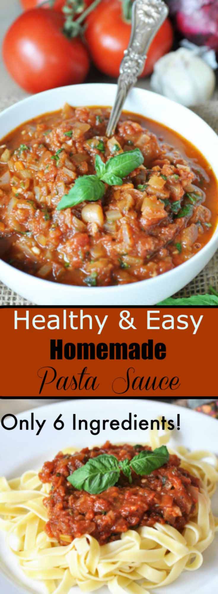 Healthy and Easy Homemade Pasta Sauce - Veganosity