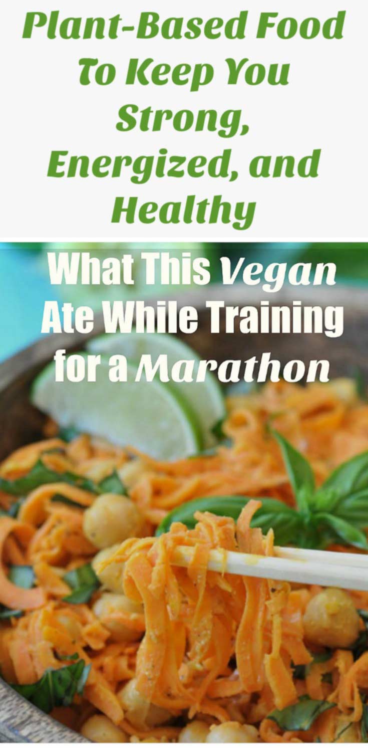 See what I eat in an average day while training for a marathon. Plant-based food does a body good! www.veganosity.com