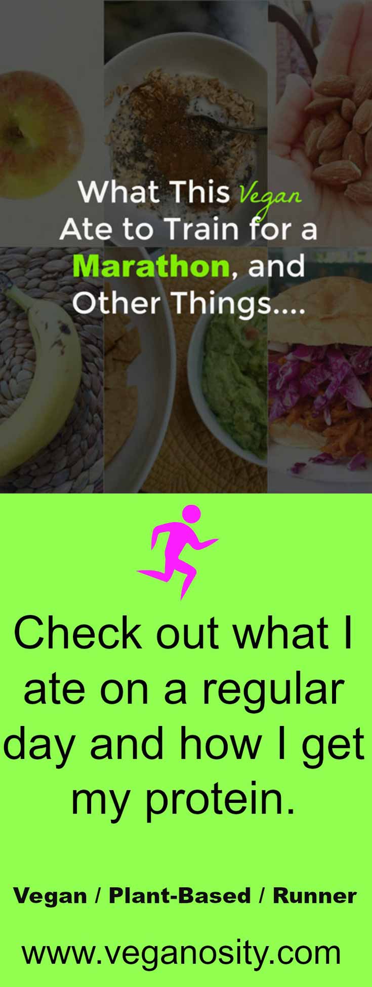 See what I ate on a regular day and where I get my protein. www.veganosity.com