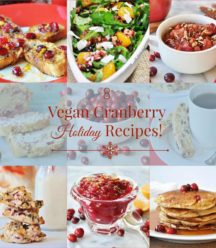 Eight delicious cranberry recipes for the holidays that happen to be vegan! www.veganosity.com