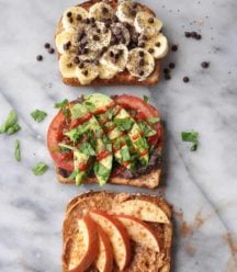 Simple, easy, healthy, and vegan toast that's delicious! Make it for breakfast, lunch, dinner, or a snack! www.veganosity.com