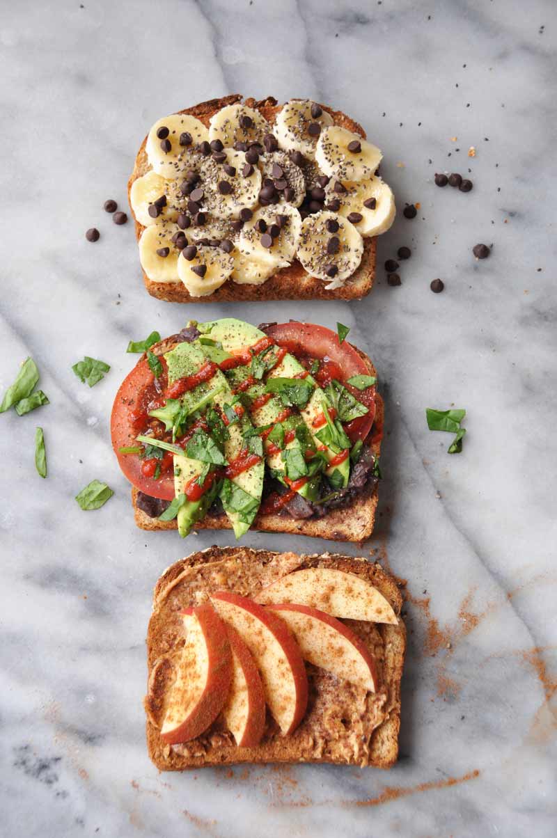 Simple, easy, healthy, and vegan toast that's delicious! Make it for breakfast, lunch, dinner, or a snack! www.veganosity.com