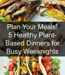 Vegan meal plan. 5 nights of healthy vegan dinners. www.veganosity.com