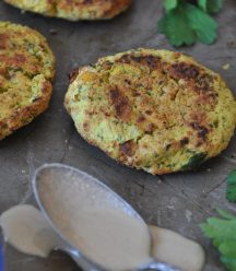 Crispy oven fried falafel for dinner! This is an easy and healthier version of deep fried falafel.