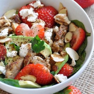 Strawberry Avocado Chikn’ Salad