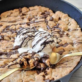 Chocolate Chip Cookie in a Skillet