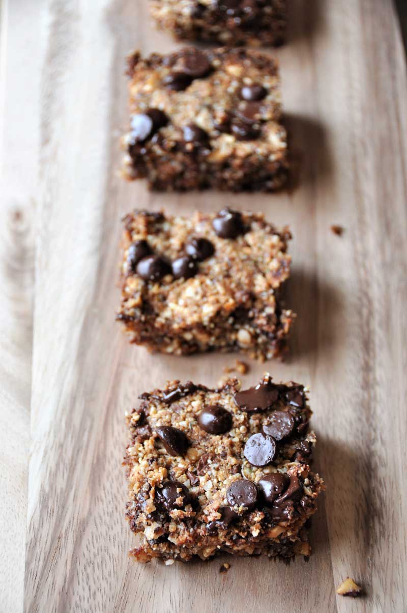 Homemade energy breakfast bars with a ton of protein! Vegan and gluten-free!